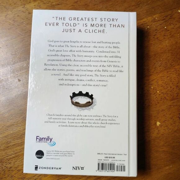 The Story Hardcover Book Jesus Christianity Bible - Picture 2 of 7
